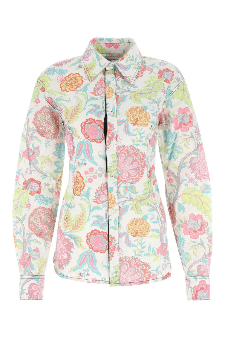 White Regular Floral Shirt 1