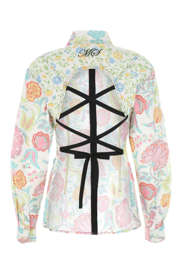 White Regular Floral Shirt 2