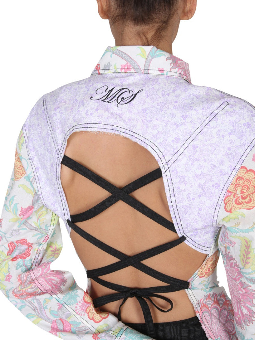 White Regular Floral Shirt 5
