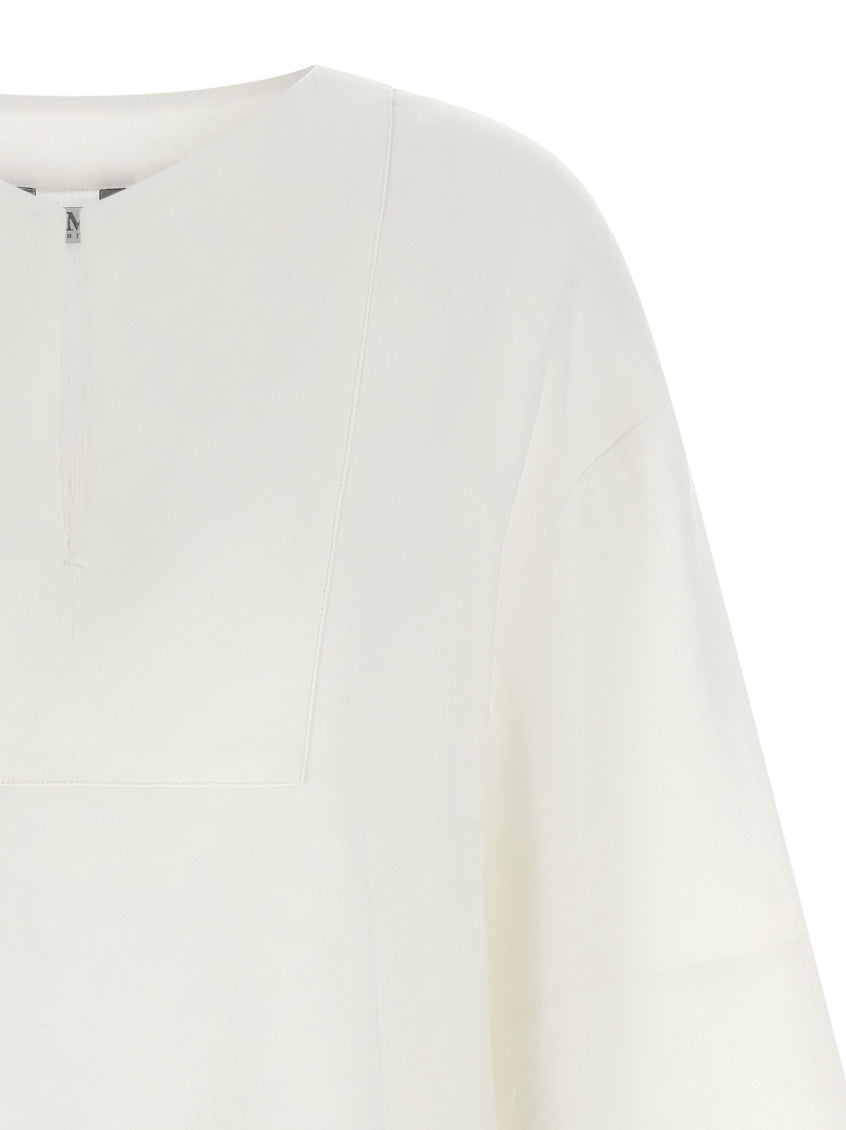 White Boxy Solid Shirt 3