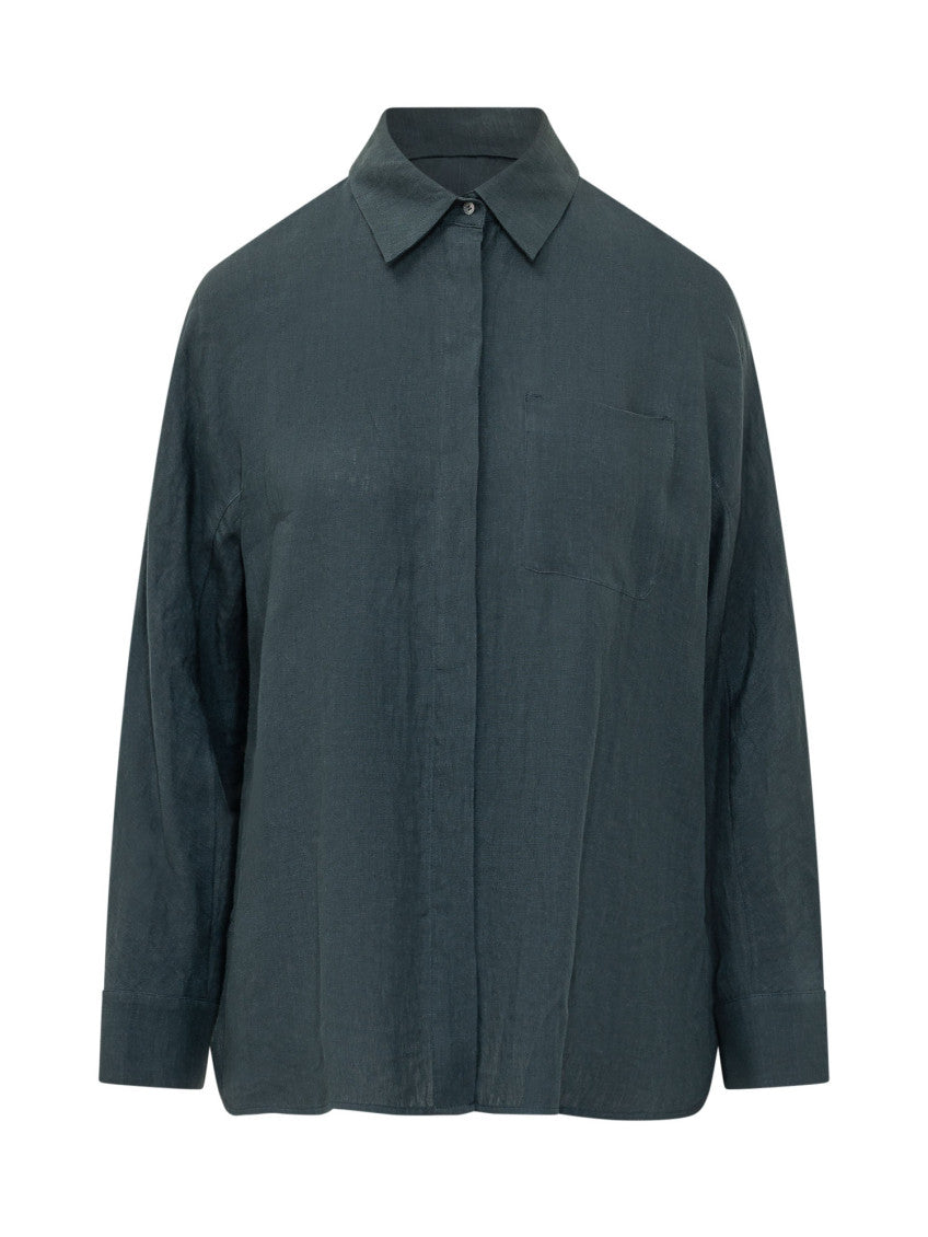 Navy Blue Regular Solid Shirt 1