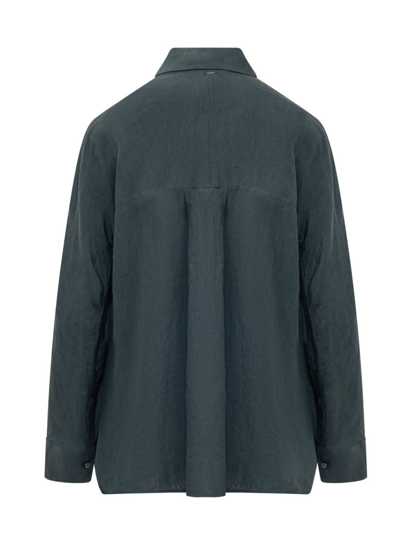 Navy Blue Regular Solid Shirt 2