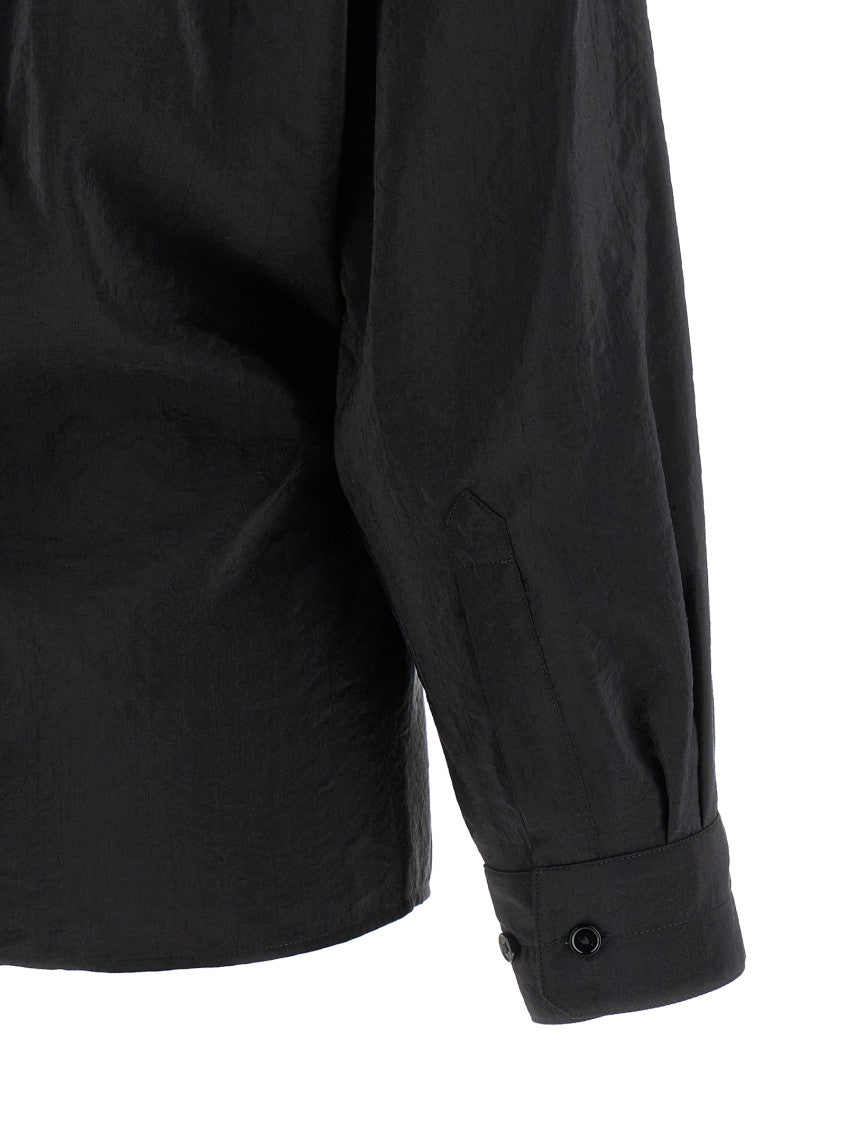 Black Relaxed Solid Shirt 4
