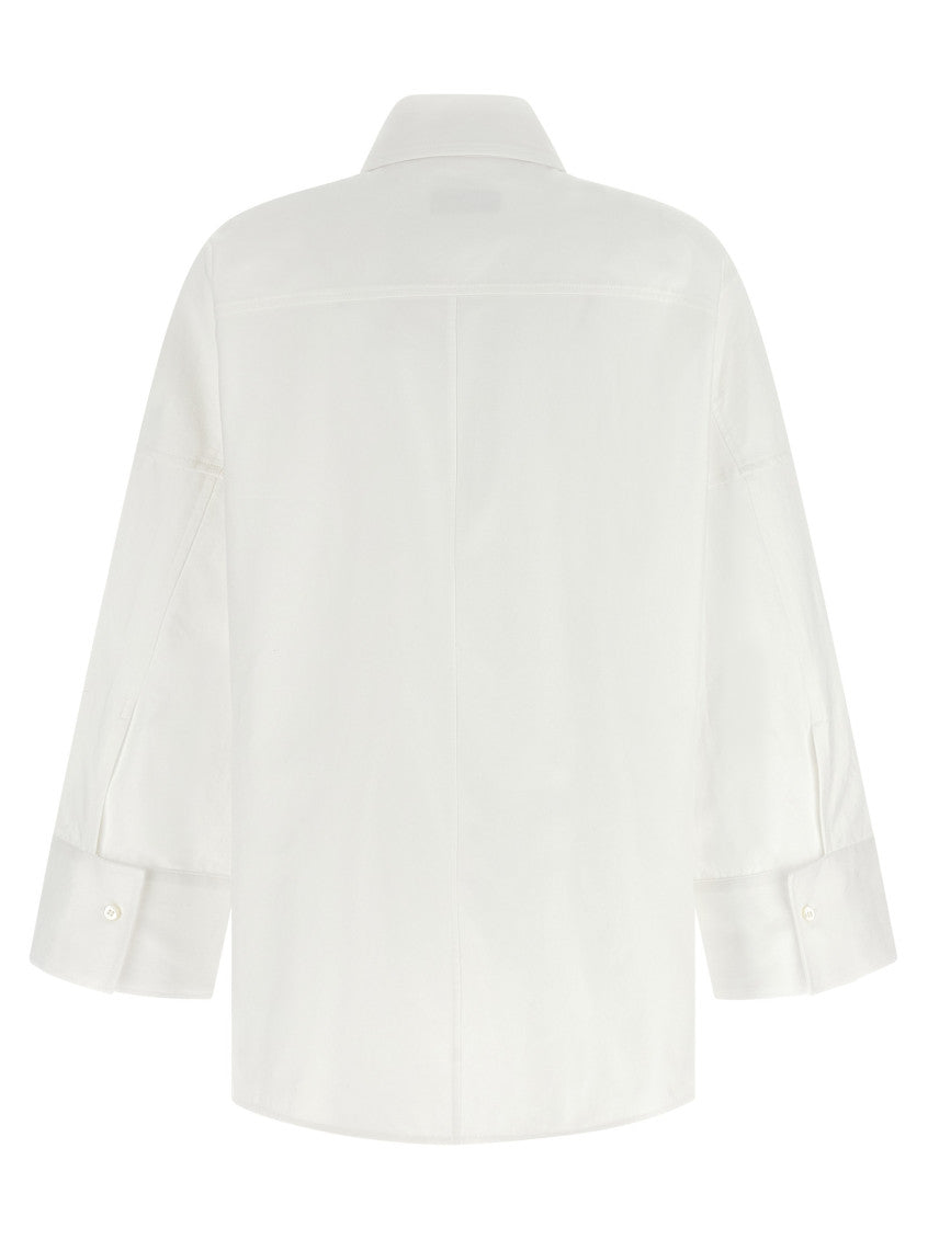 White Oversized Solid Shirt 2