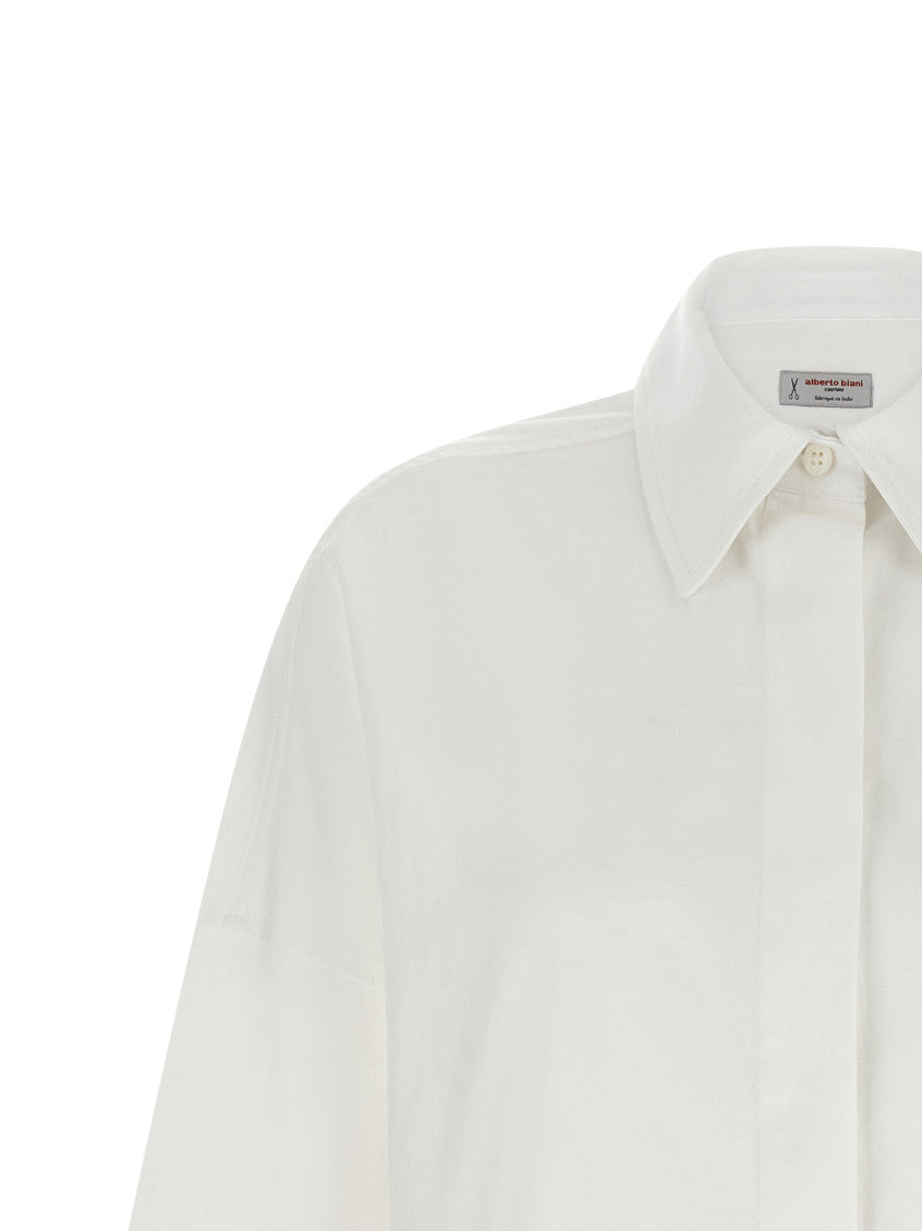 White Oversized Solid Shirt 3