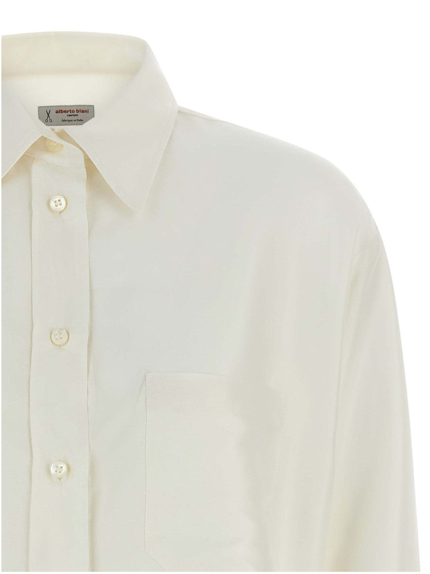 White Comfort Solid Shirt 3