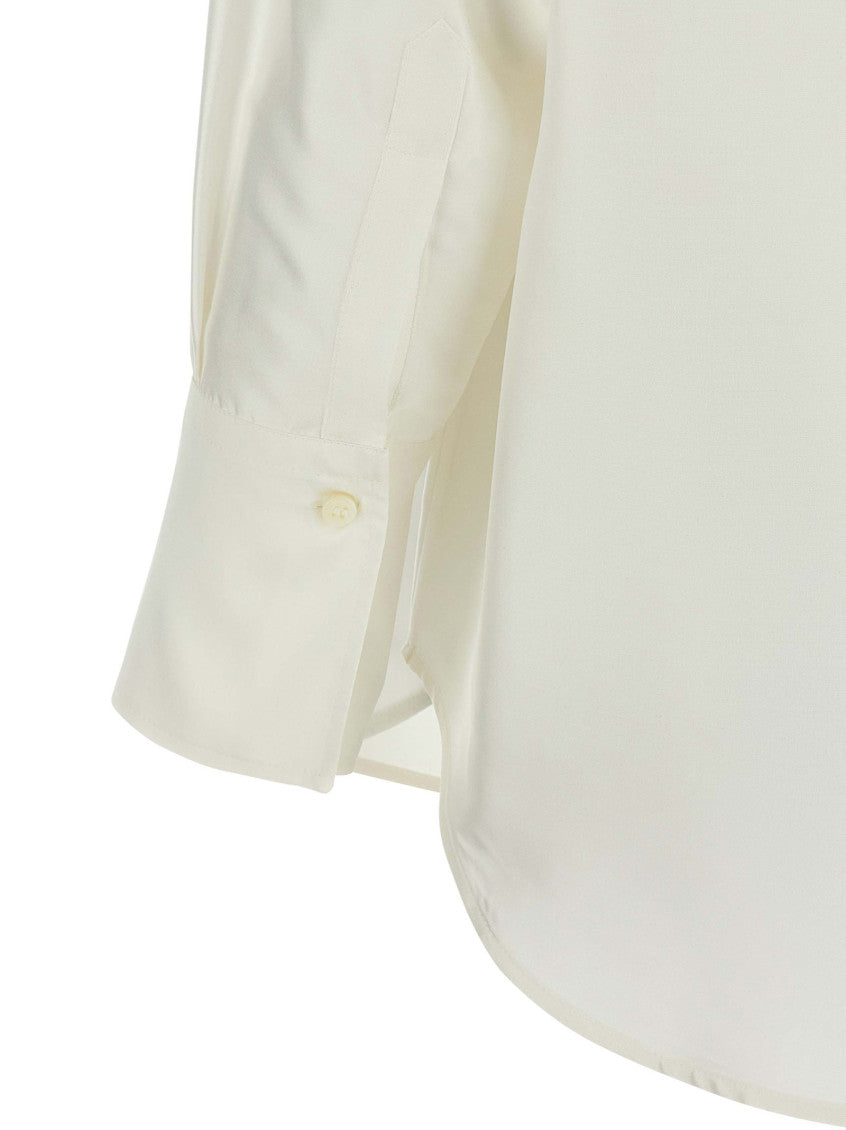 White Comfort Solid Shirt 4