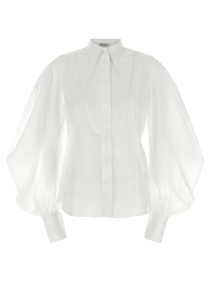 White Regular Solid Shirt 1