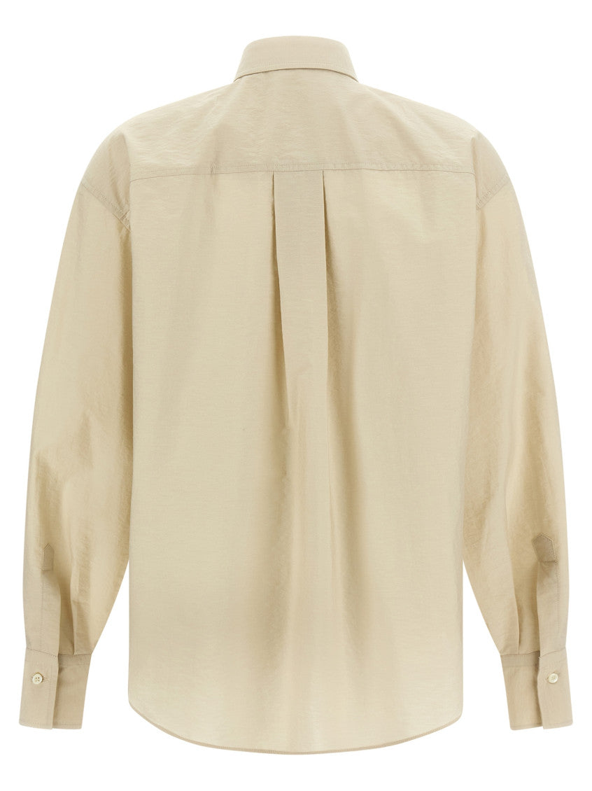 Beige Regular Embellished Shirt 2