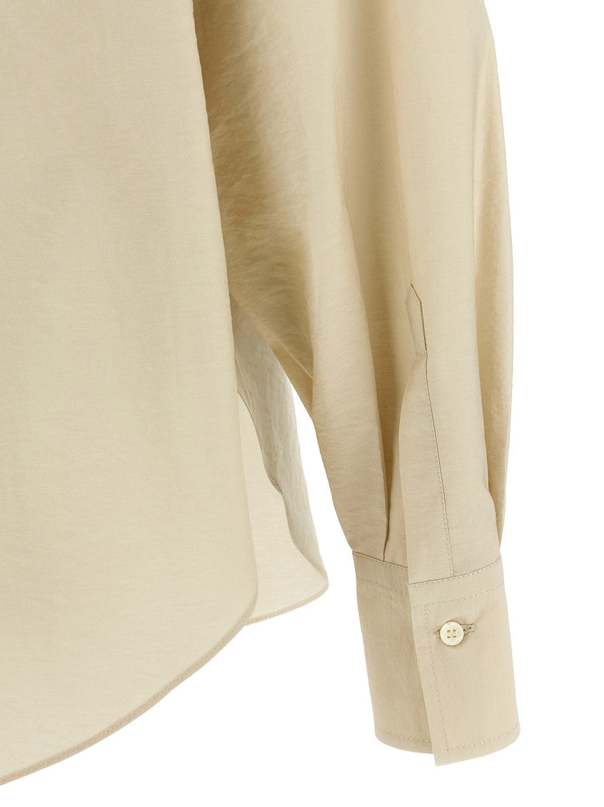 Beige Regular Embellished Shirt 4