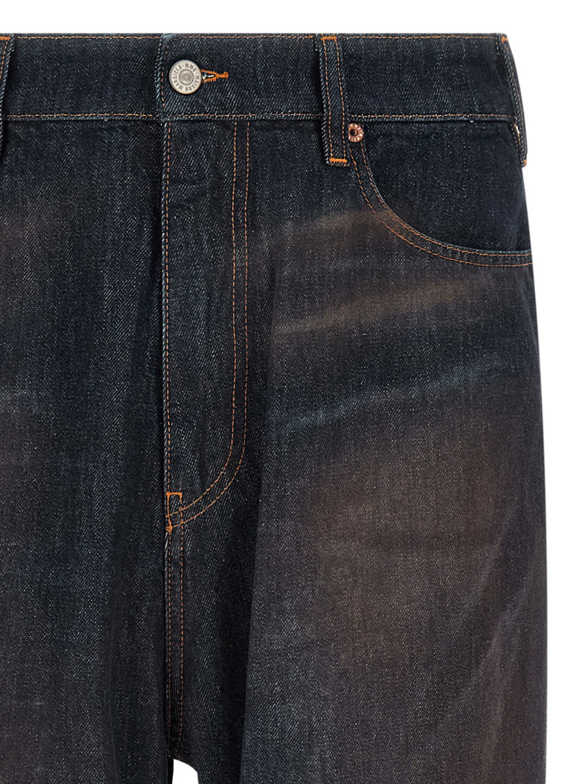 Dark Blue Straight Jeans 3