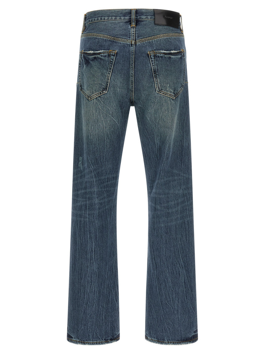 Blue Mid Rise Jeans 2
