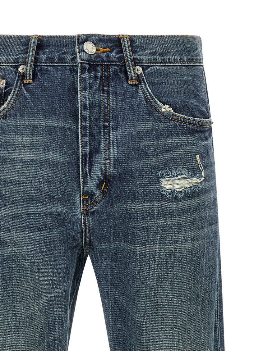 Blue Mid Rise Jeans 3
