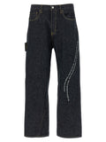 Navy Blue Relaxed Jeans 1