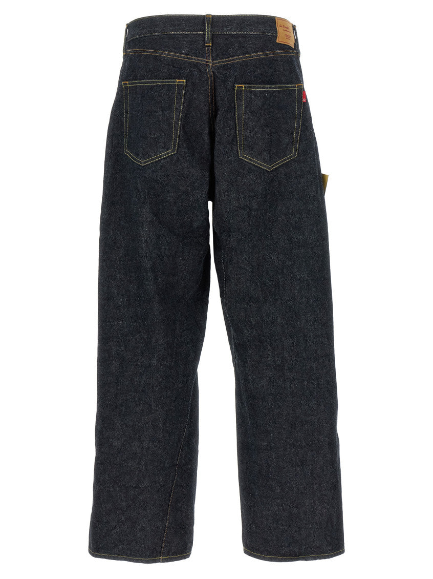 Navy Blue Relaxed Jeans 2