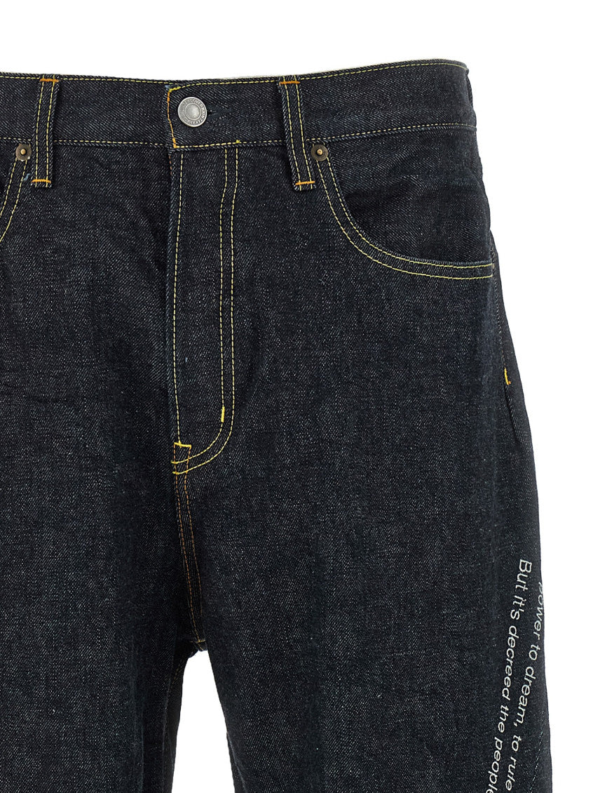 Navy Blue Relaxed Jeans 3
