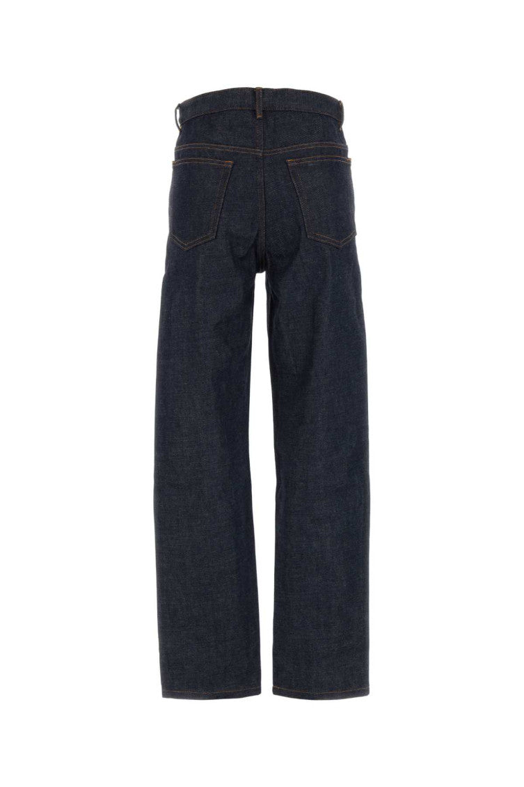 Navy Blue Straight Jeans 2