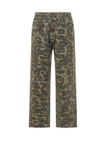 Dark Green Camo Jeans 1