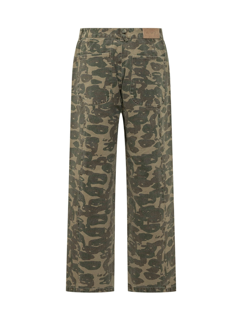 Dark Green Camo Jeans 2