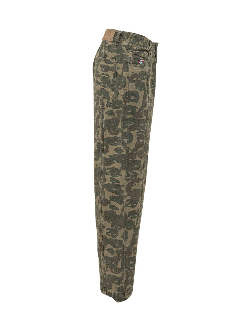 Dark Green Camo Jeans 3