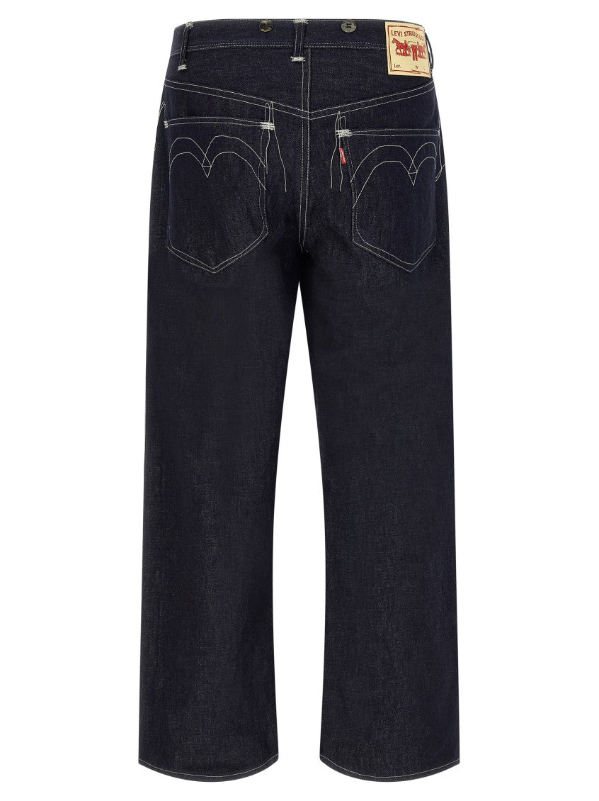 Navy Blue Solid Jeans 2
