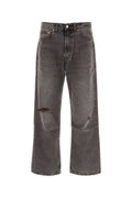 Dark Grey Distressed Jeans 1