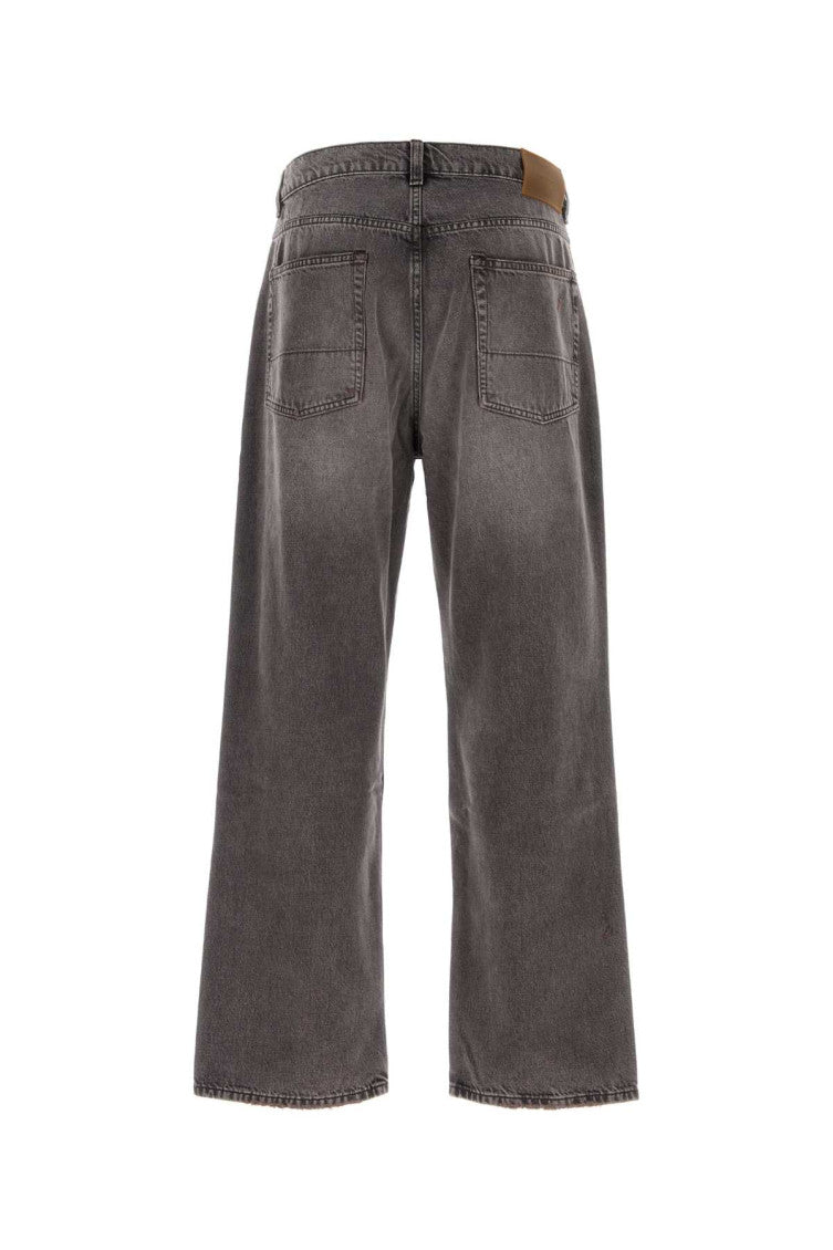 Dark Grey Distressed Jeans 2