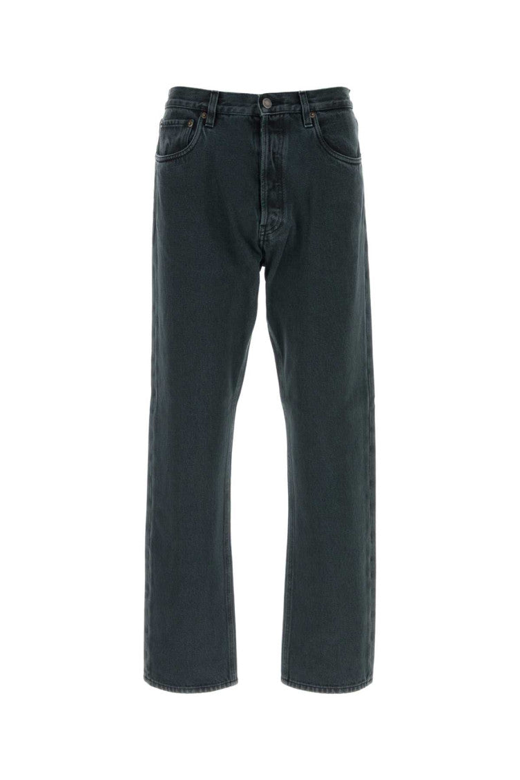 Dark Blue Solid Jeans 1