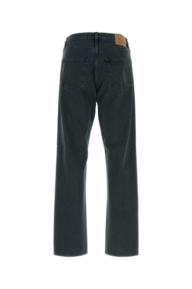 Dark Blue Solid Jeans 2