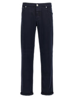 Navy Blue Solid Jeans 1