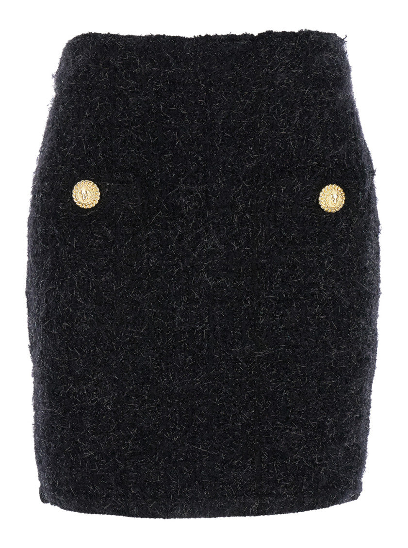 Black Pencil Mini Skirt 1