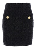 Black Pencil Mini Skirt 1