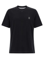 Black Embroidered Logo T-Shirt 1
