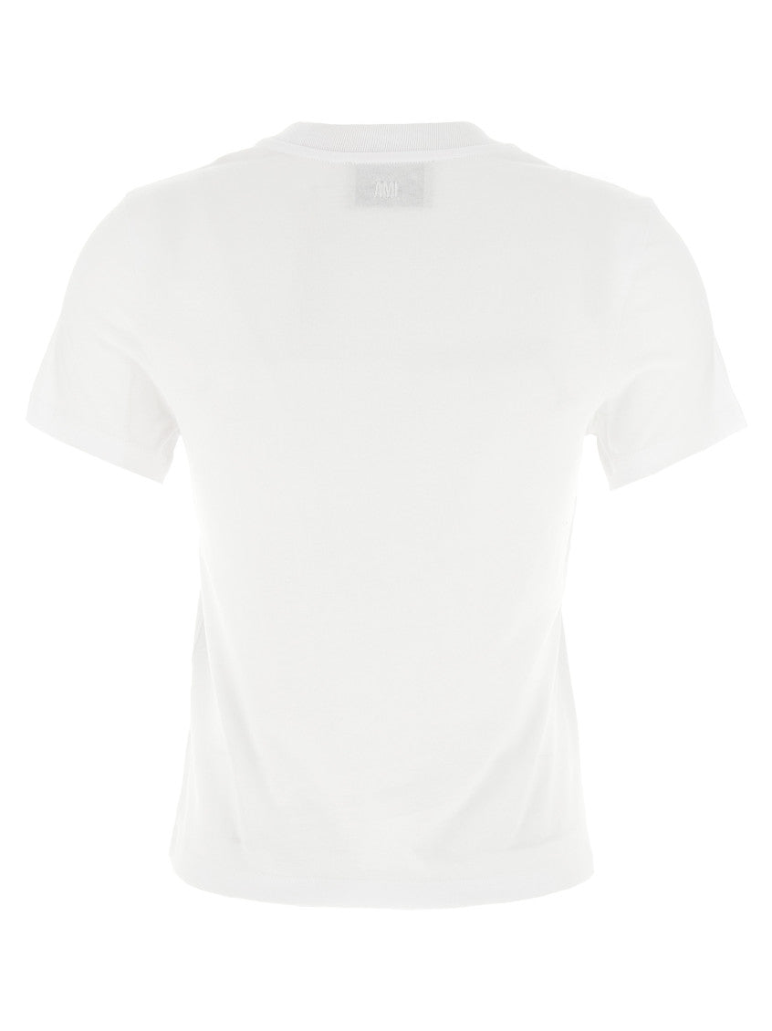 White Embroidered Logo T-Shirt 2