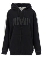 Black Grey Double Front Hoodie 1