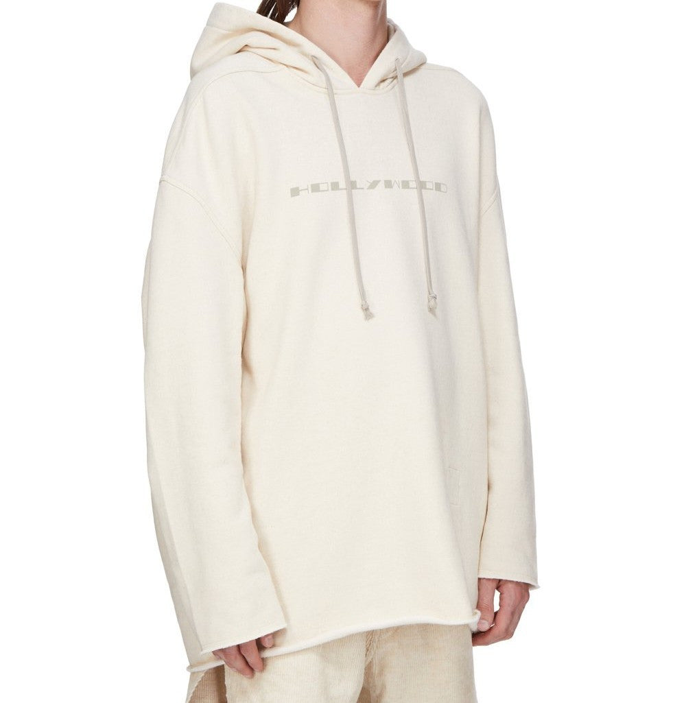 Beige Long Sleeves Logo Hoodie 2