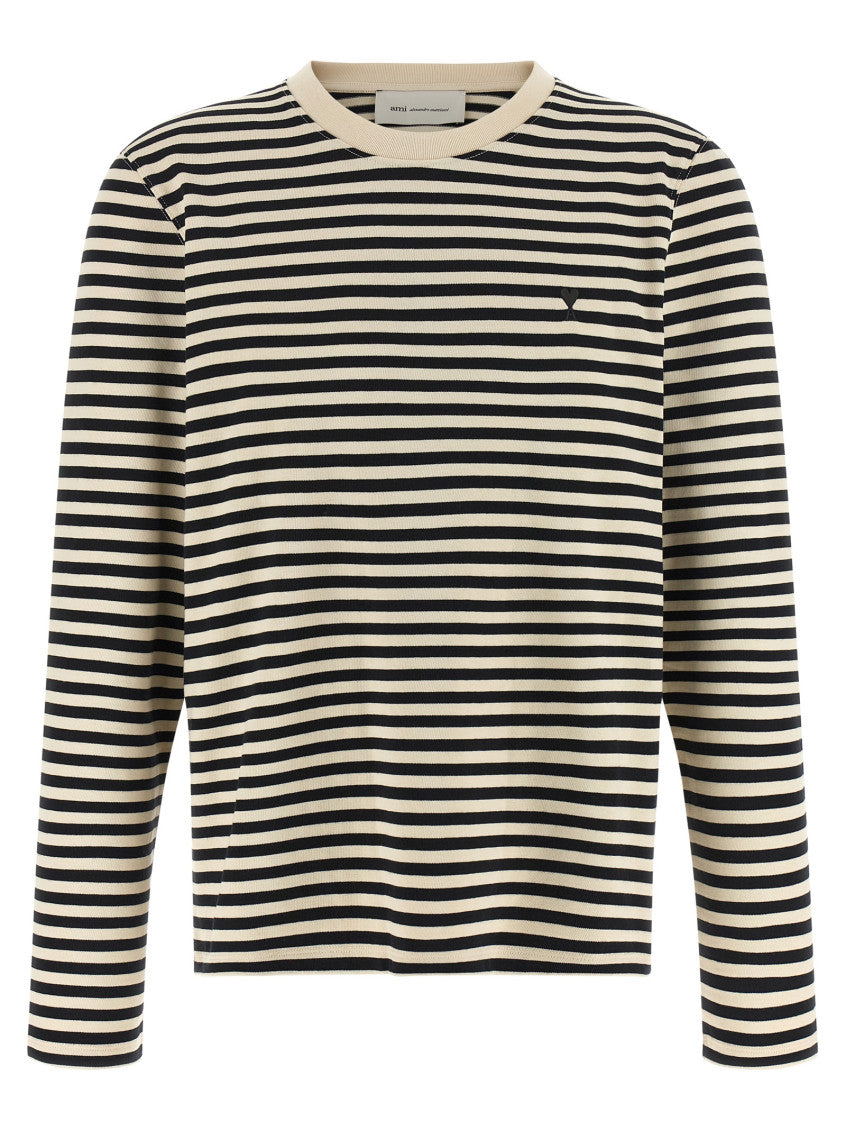 Black Stripes Crew Neck T-Shirt 1