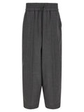 Grey Relaxed Drawstring Pants 1