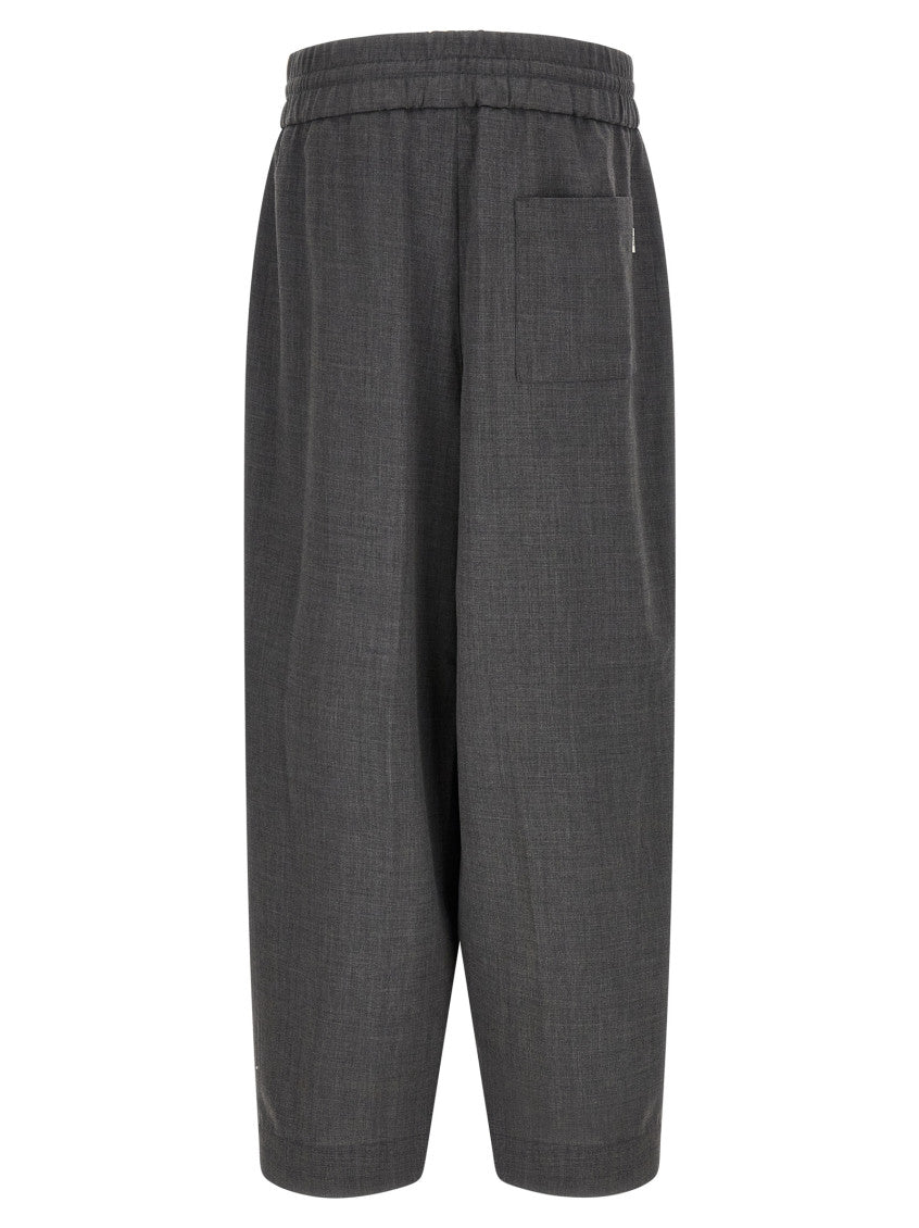 Grey Relaxed Drawstring Pants 2