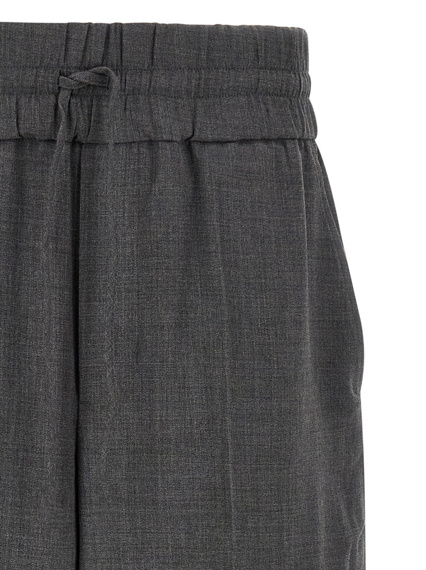 Grey Relaxed Drawstring Pants 3