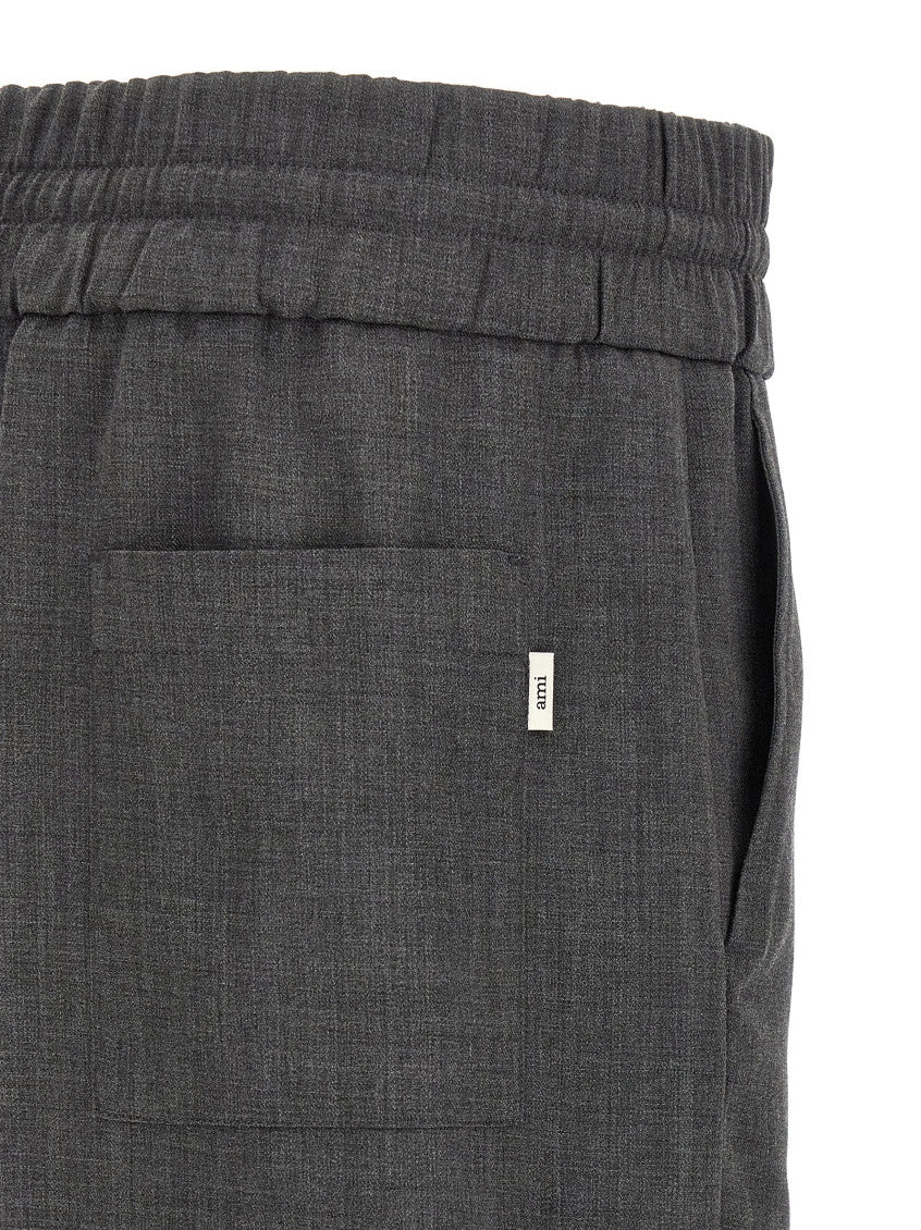Grey Relaxed Drawstring Pants 4