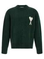 Dark Green Logo Crew Neck Sweater 1