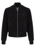 Black Solid Mock Collar Jacket 1