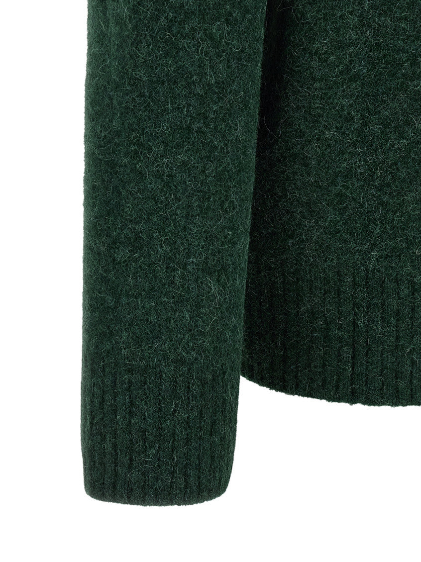 Green Solid Shirt Collar Polo 4