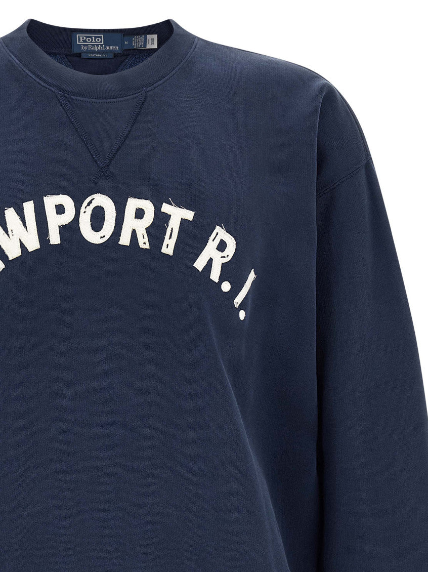 Navy Blue Crew Neck Sweatshirt 3
