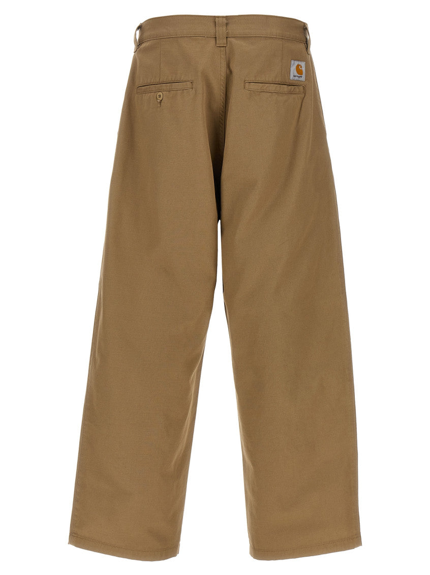 Brown Straight Chino Pants 2
