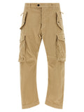 Beige Relaxed Cargo Pants 1