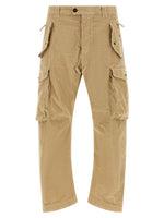 Beige Relaxed Cargo Pants 1