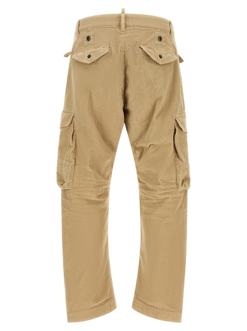 Beige Relaxed Cargo Pants 2