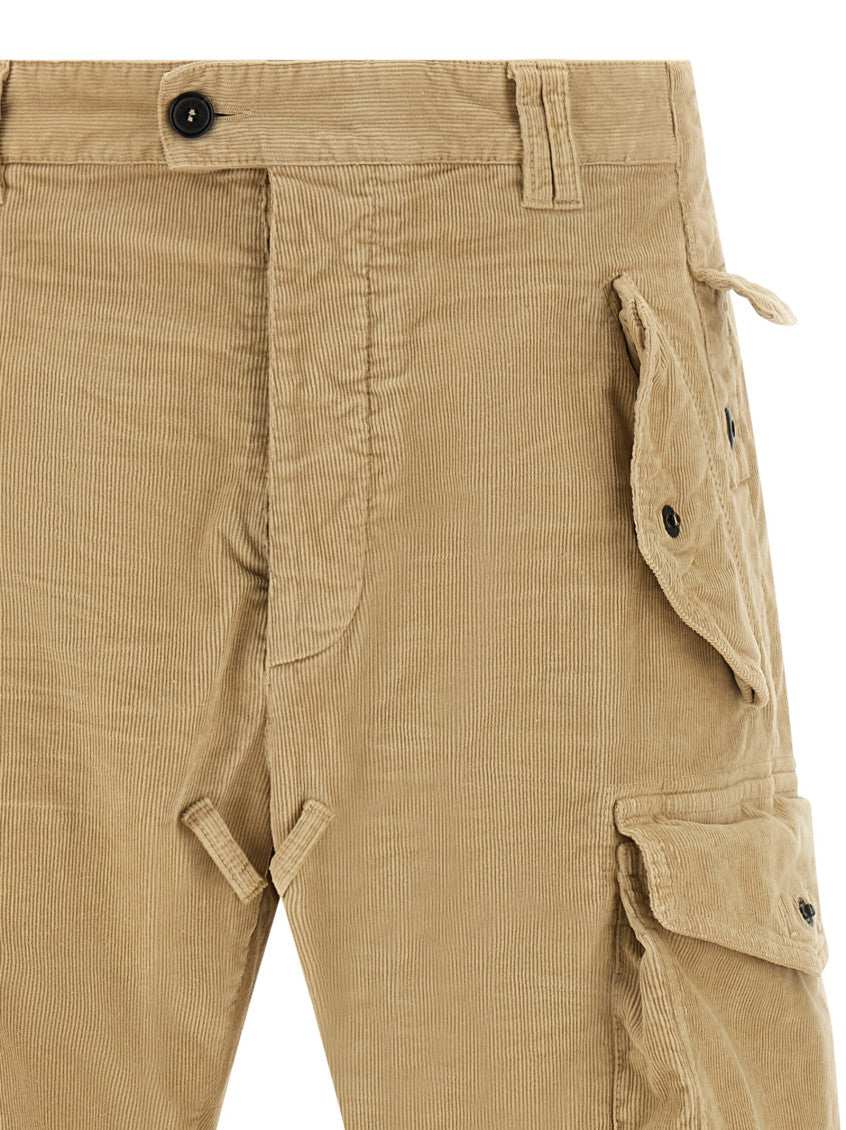 Beige Relaxed Cargo Pants 3
